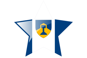 Dawson Creek Flag Star Icon flag