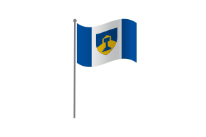 Waving Flag of Dawson Creek flag