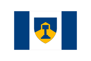 Dawson Creek Flag Vector Illustration flag