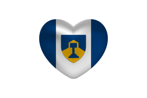  Love of Dawson Creek Heart Shape flag