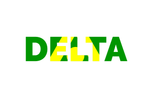 Delta-Textkunst flag