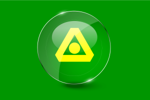 Delta-Flagge glänzender runder Knopf flag