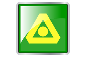 Delta-Flagge Quadrat-Icon flag