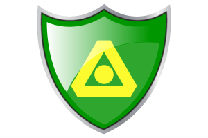 Schild mit Flagge von Delta flag