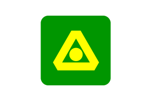 Delta-Flagge quadratische abgerundete Form flag