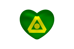 Liebe von Delta Herzform flag