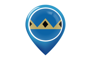 Fernie Flag Map Pin Icon flag