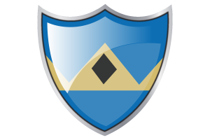 Shield with Flag of Fernie flag