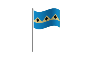Waving Flag of Fernie flag