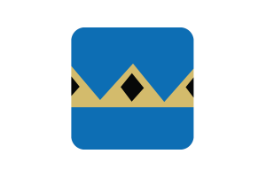 Fernie Flag Square Rounded Shape flag