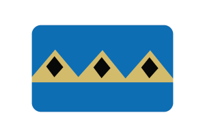 Fernie Flag Rounded Rectangle Vector Illustration flag