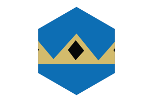 Fernie Flag Hexagon Shape flag