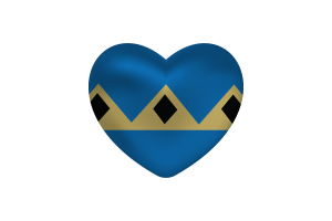  Love of Fernie Heart Shape flag