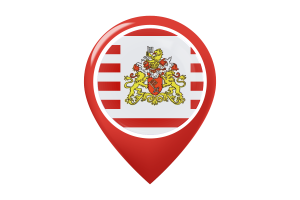 Senate of Bremen Flag Map Pin Icon flag