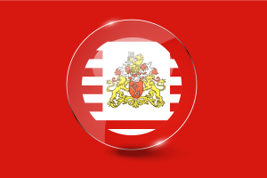 Senate of Bremen Flag Glossy Round Button flag