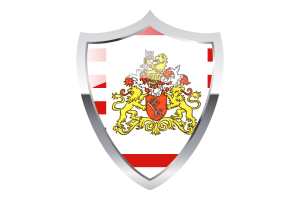 Senate of Bremen Flag with Medieval Heater Shield flag