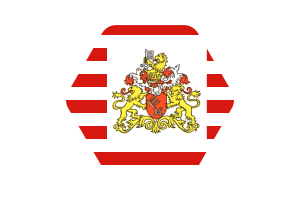 Senate of Bremen Flag Illustration Hexagon Rounded Shape flag