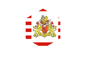 Senate of Bremen Flag Hexagon Shape flag