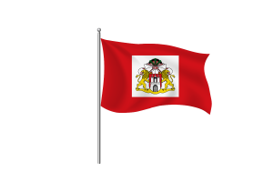 Senate of Hamburg Flag Clipart flag