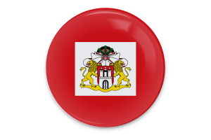 Senate of Hamburg Flag Vector Art flag