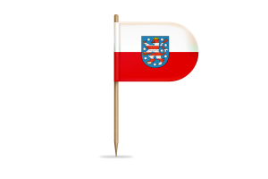 Thuringia Flag for Desk, Table flag