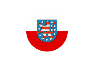 Thuringia Flag Circle Vector Free flag