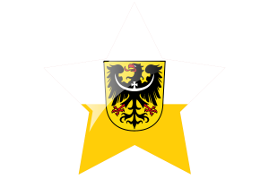 Silesian Flag Star Icon flag