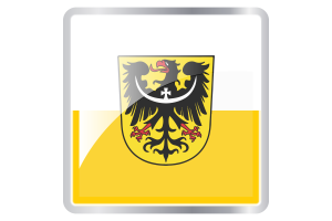 Silesian Flag Square icon flag