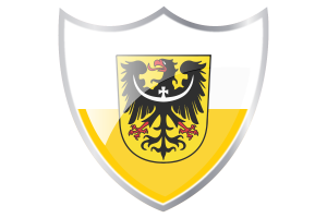 Shield with Flag of Silesian flag