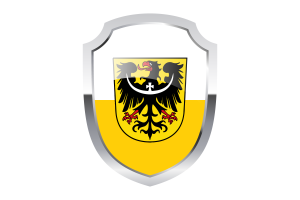 Silesian Shield Logo flag