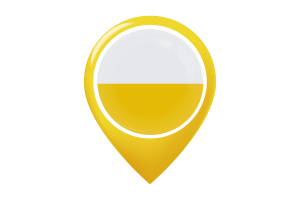 Silesian Flag Map Pin Icon flag