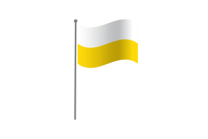 Waving Flag of Silesian flag