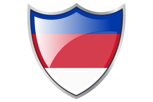 Shield with Flag of Sorbs flag