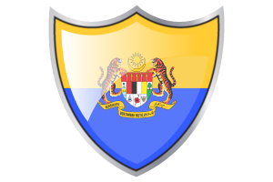 Shield with Flag of Deputy Yang di-Pertuan Agong flag
