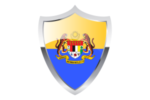 Deputy Yang di-Pertuan Agong Flag with Medieval Heater Shield flag