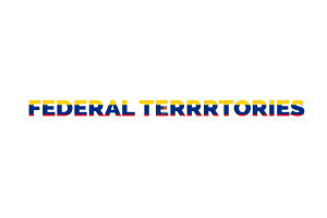 Federal Territories Text Art flag