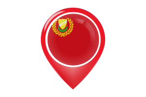 Kedah Flag Map Pin Icon flag