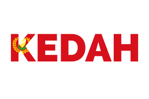 Kedah Text Art flag