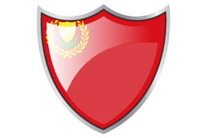 Shield with Flag of Kedah flag