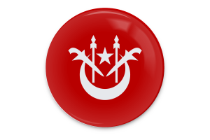 Kelantan Flag Glossy Round Button flag