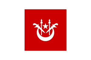 Kelantan Flag Rounded Rectangle Vector Illustration flag