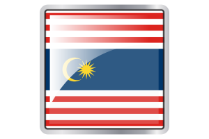 Kuala Lumpur Flag Square icon flag