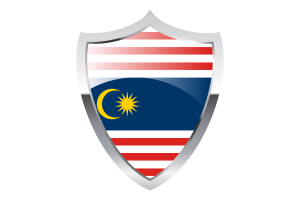 Kuala Lumpur Flag with Medieval Heater Shield flag