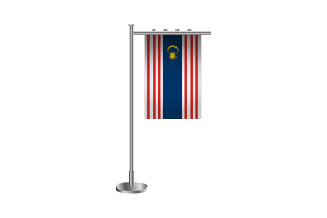 3d Kuala Lumpur Standing Flag flag