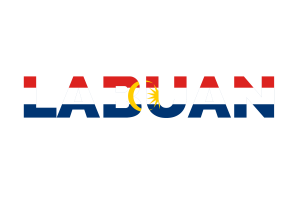 Labuan Text Art flag