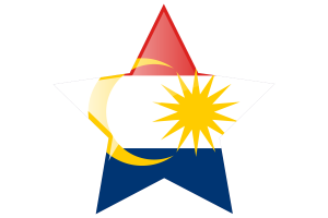 Labuan Flag Star Icon flag