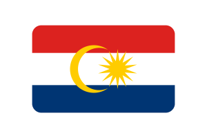 Labuan Flag Rounded Rectangle Vector Illustration flag