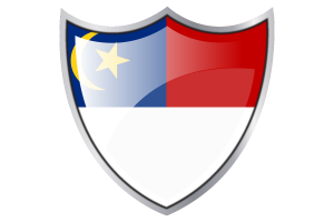 Shield with Flag of Malacca flag
