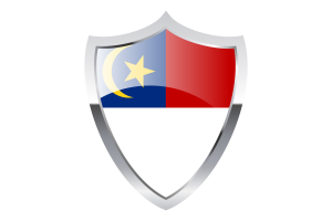 Malacca Flag with Medieval Heater Shield flag