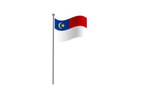 Waving Flag of Malacca flag